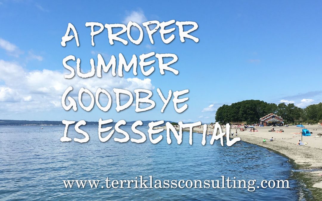 Lead With A Proper Goodbye To Summer